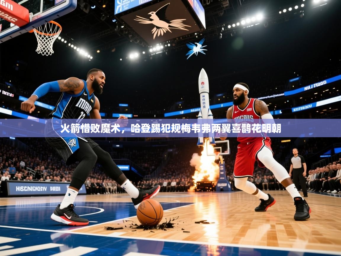 火箭惜败魔术，哈登踢犯规梅韦弗两翼喜鹊花明朝  第1张