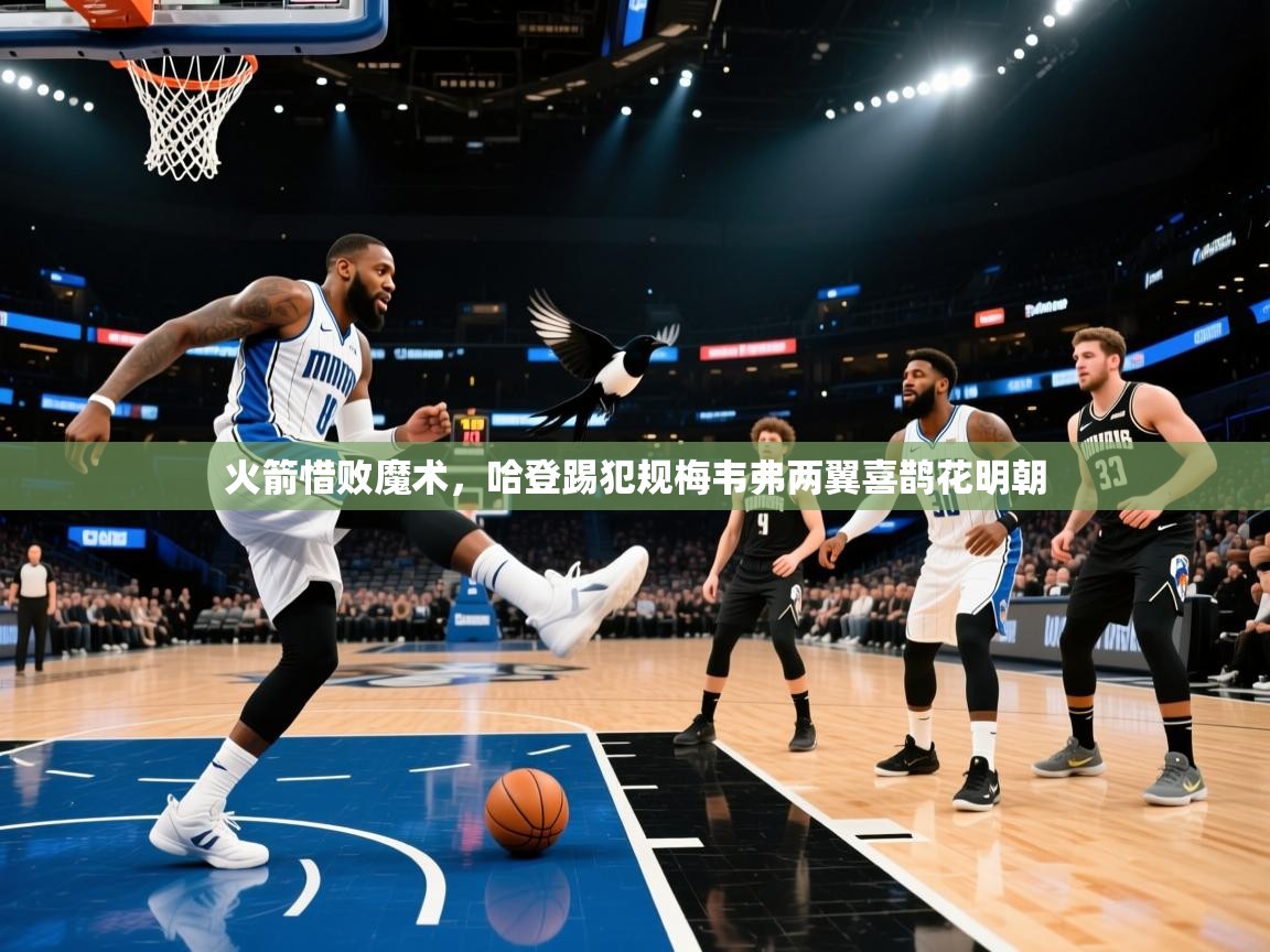 火箭惜败魔术，哈登踢犯规梅韦弗两翼喜鹊花明朝  第2张